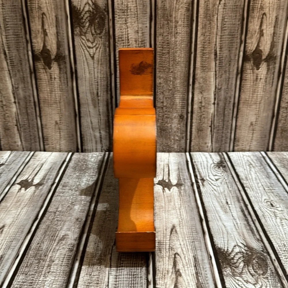Retro Wooden Etc Carved Stained Block Letter Decorative Standing Art Sign
